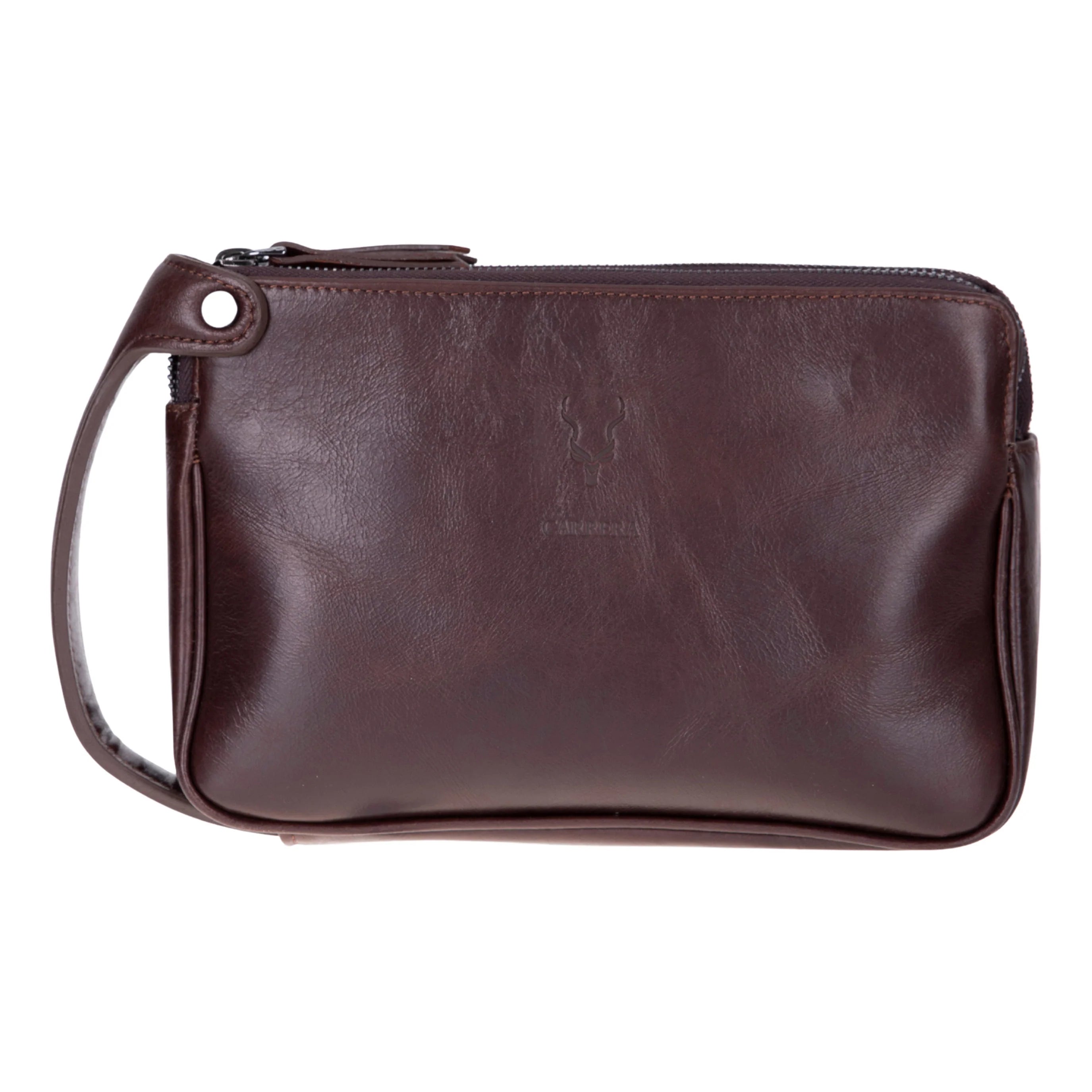 Carrera Valdiero Genuine Leather Handheld Organizer & Travel Clutch