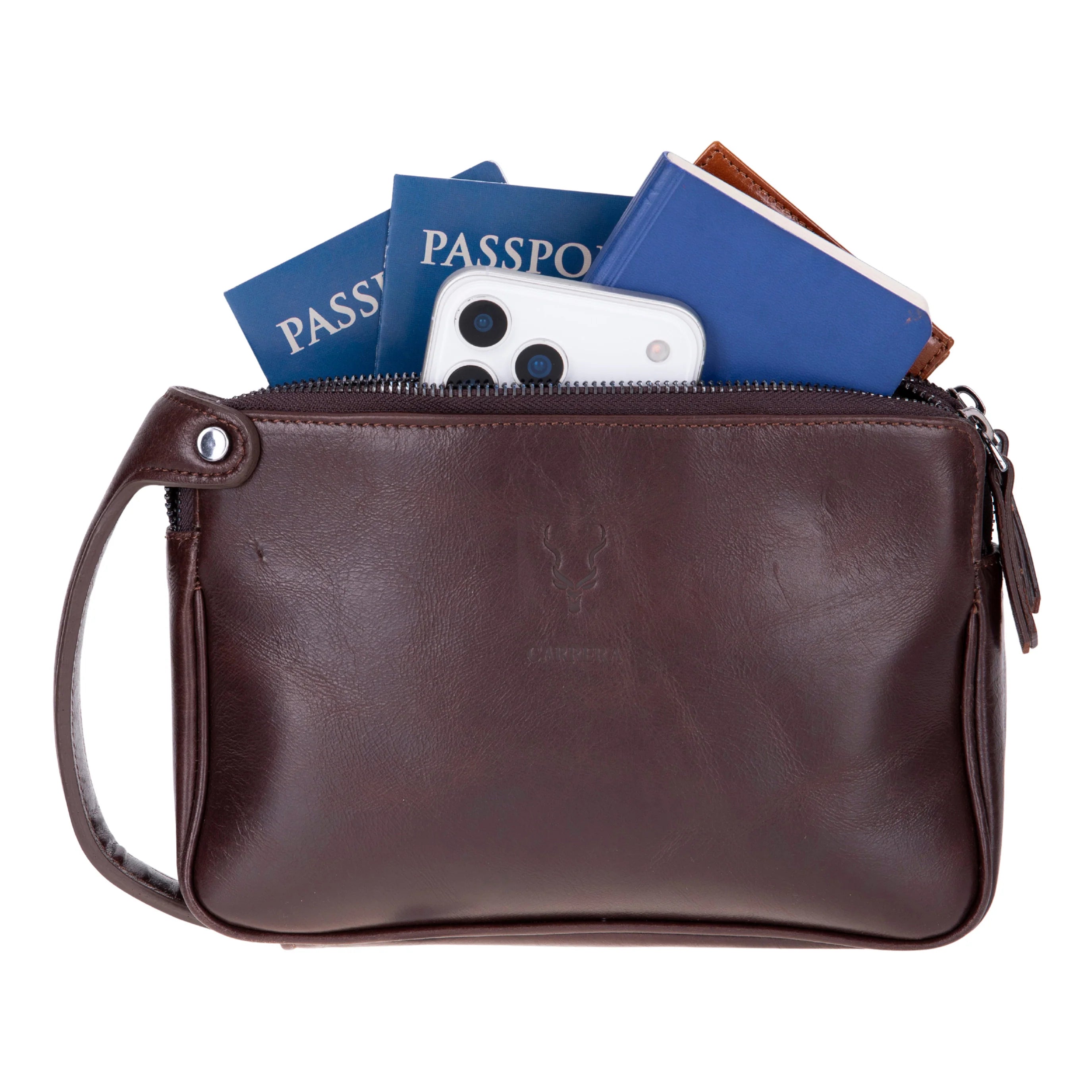 Herrenhandtasche aus Carrera Valdiero Leder