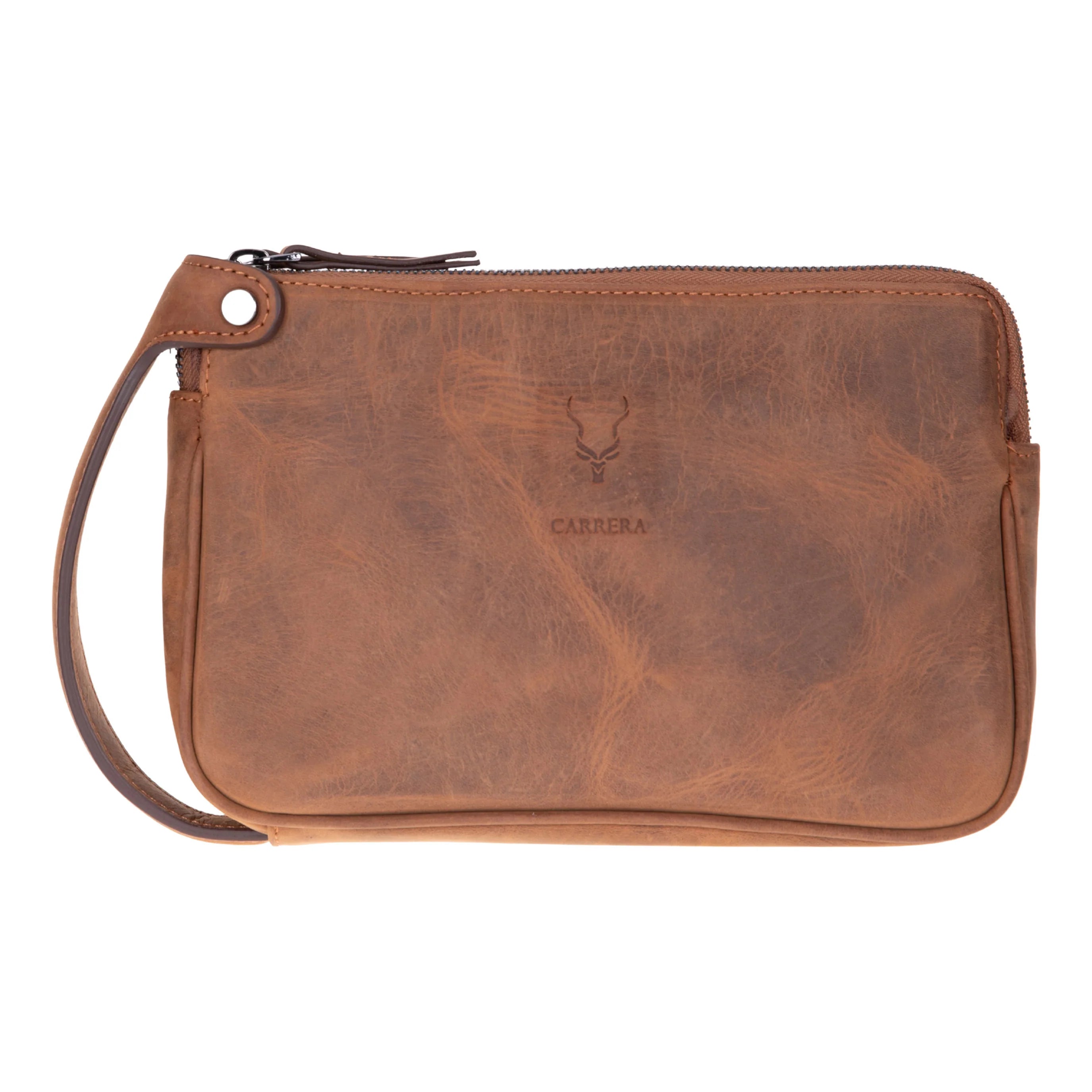 Carrera Valdiero Genuine Leather Handheld Organizer & Travel Clutch