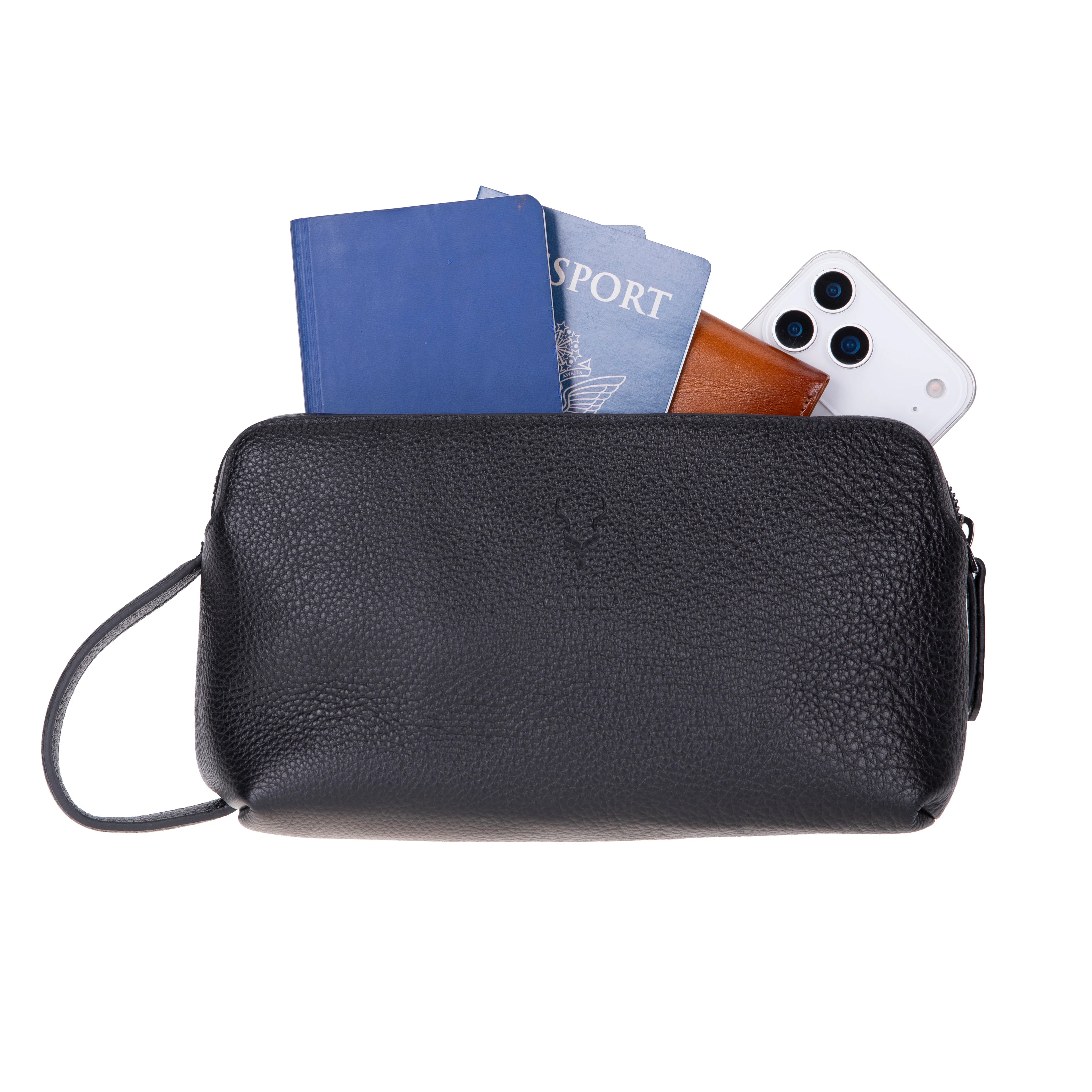 Herrenhandtasche aus Carrera Montelaro Leder