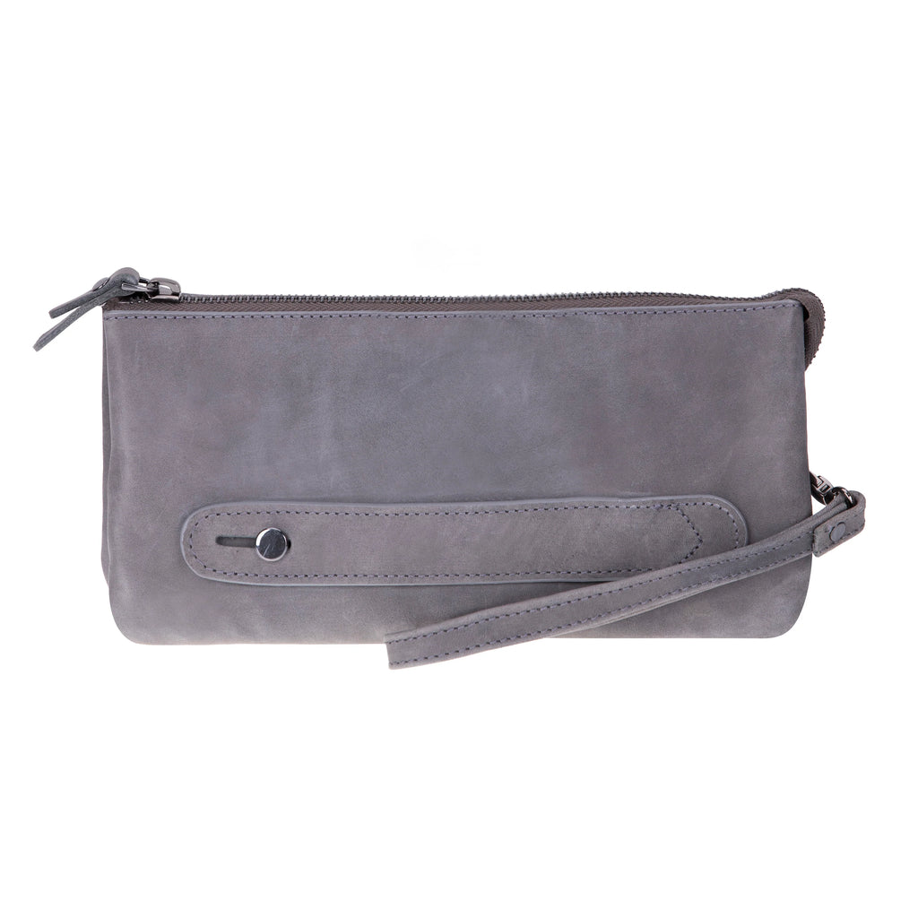 Carrera Vernox Genuine Leather Clutch Bag – Travel Organizer Wristlet with Zipper Compartments