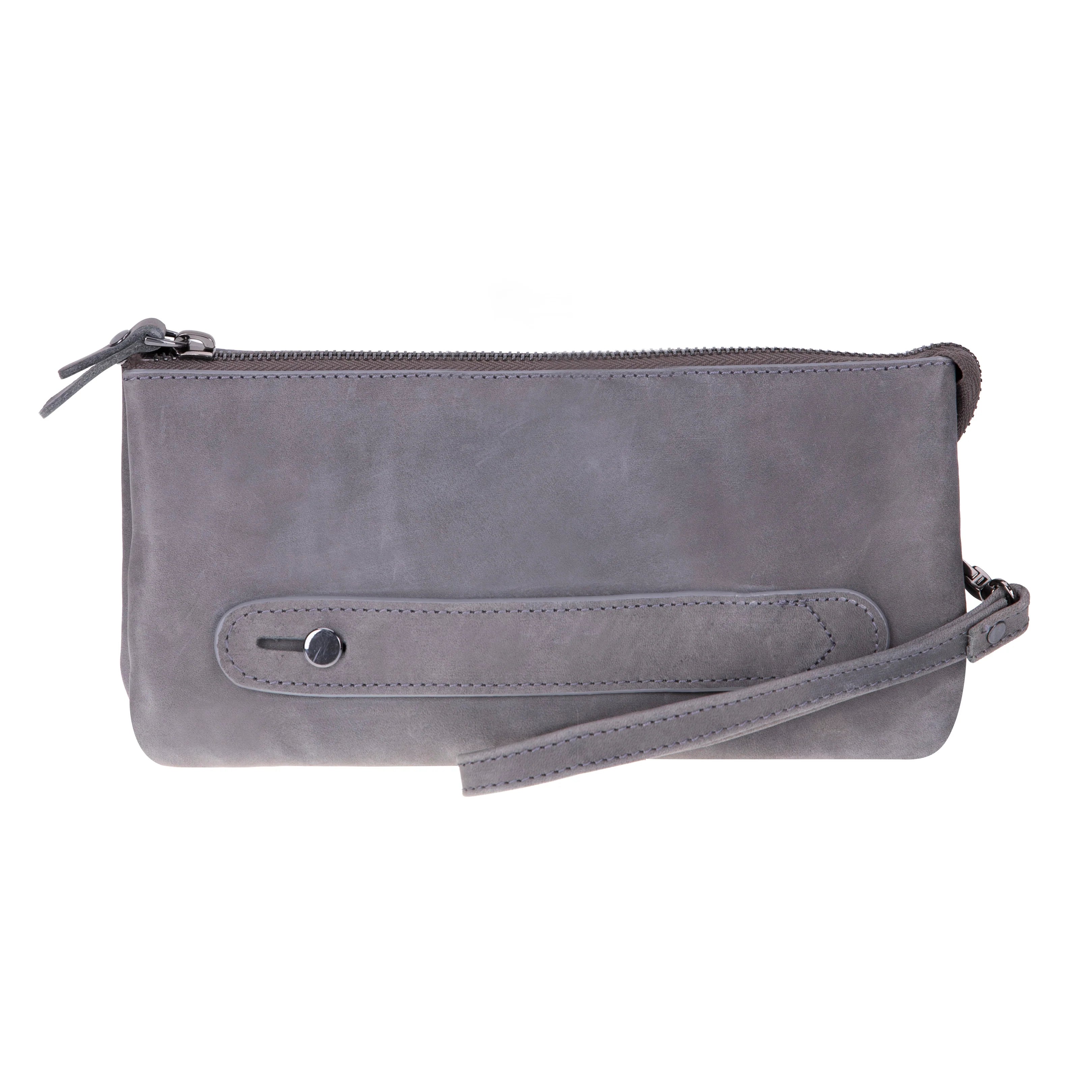 Carrera Vernox Genuine Leather Clutch Bag – Travel Organizer Wristlet with Zipper Compartments