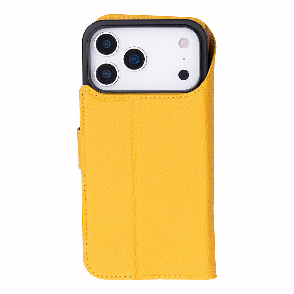 Meister Abnehmbare Premium-Leder-Wallet-Hülle für iPhone 17 Pro