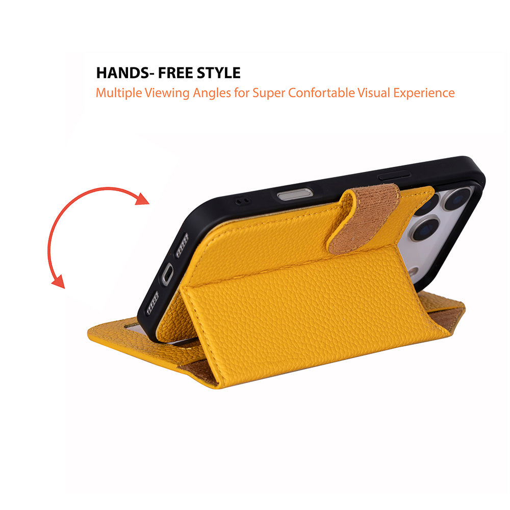 Meister Abnehmbare Premium-Leder-Wallet-Hülle für iPhone 17 Pro