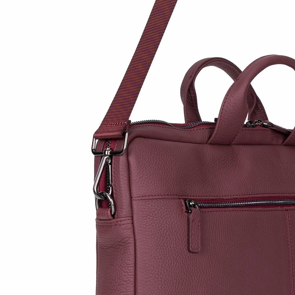 Truro Leather Business Briefcase / Laptop Case 16" With Suitcase