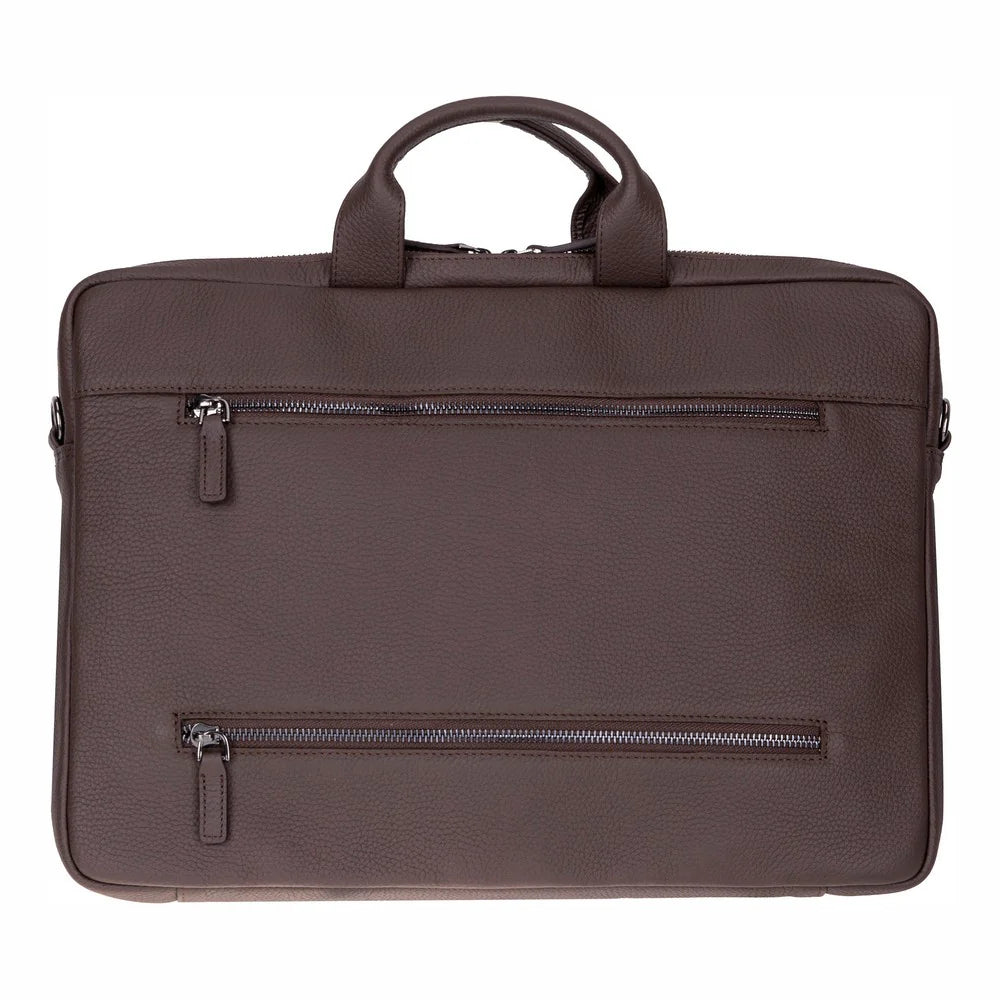 Truro Leather Business Briefcase / Laptop Case 13" With Suitcase