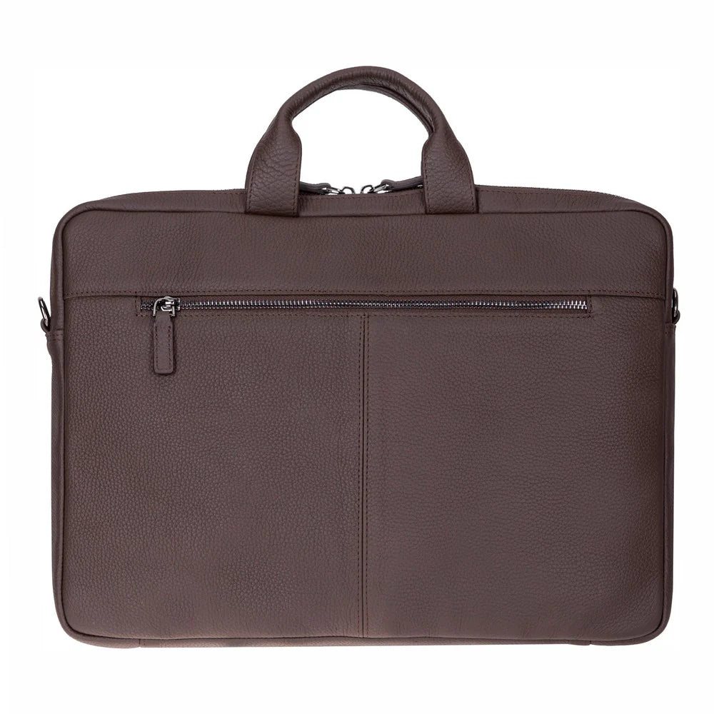 Truro Leather Business Briefcase / Laptop Case 13" With Suitcase
