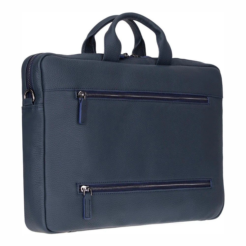 Truro Leather Business Briefcase / Laptop Case 13" With Suitcase