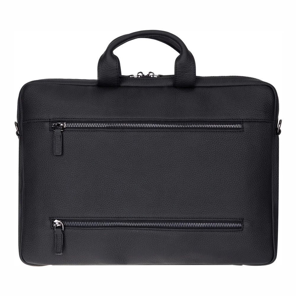 Truro Leather Business Briefcase / Laptop Case 16" With Suitcase