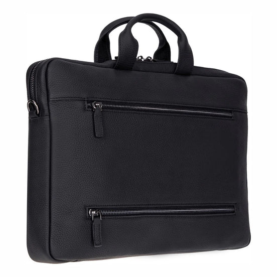 Truro Leather Business Briefcase / Laptop Case 16" With Suitcase