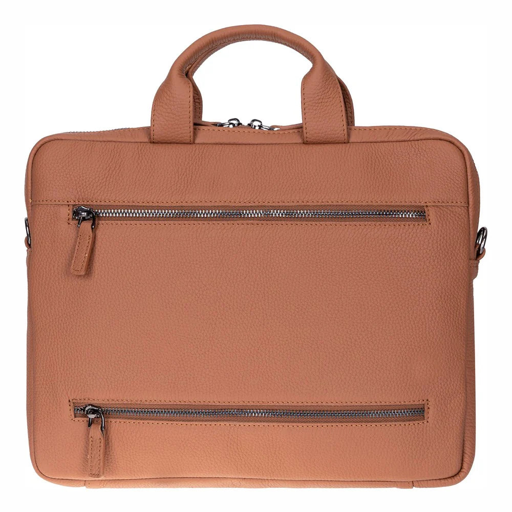 Truro Leather Business Briefcase / Laptop Case 13" With Suitcase