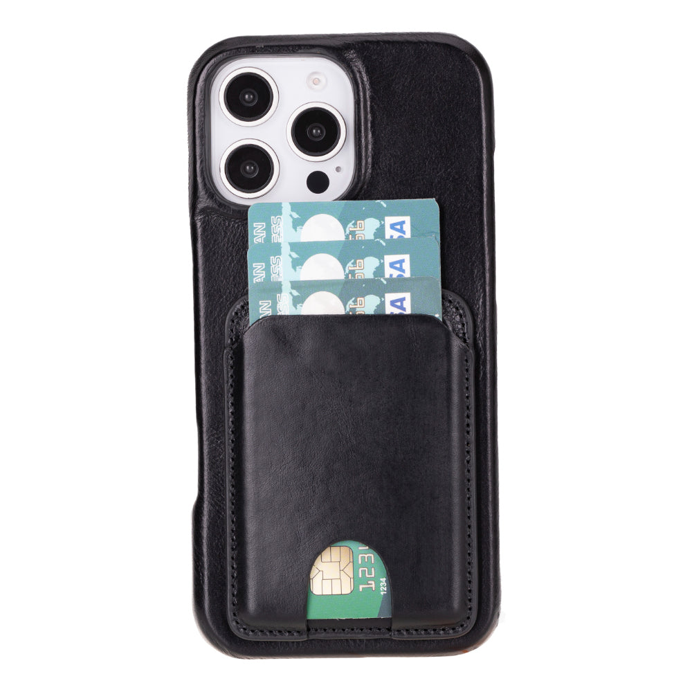 Mag Fit Magnetischer Kartenhalter aus Leder