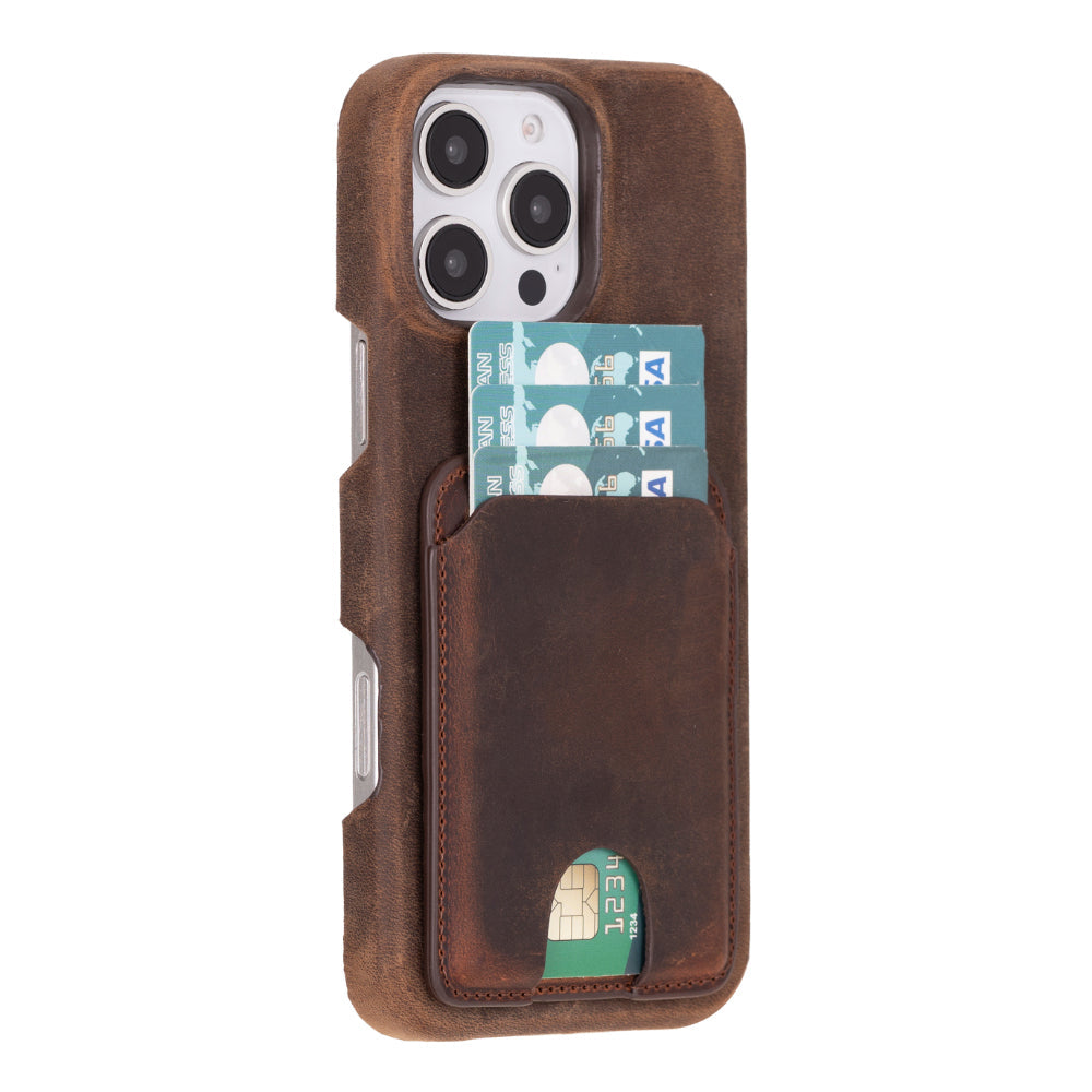 Mag Fit Magnetischer Kartenhalter aus Leder