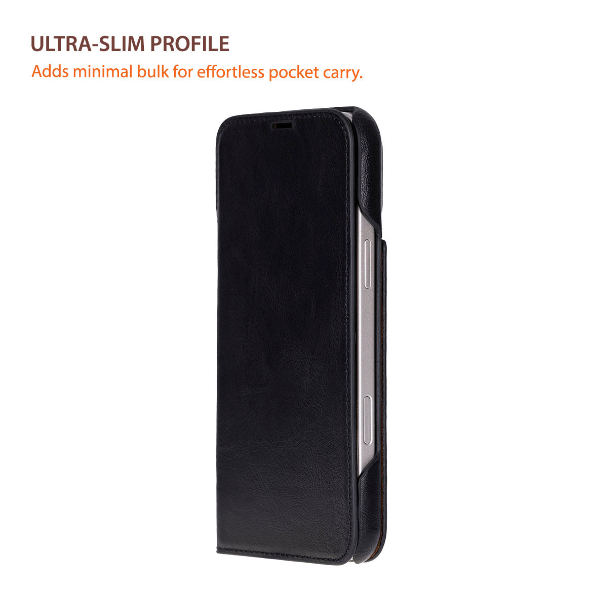 Kern Premium Leder-Folio-Hülle für iPhone 17 Pro Max