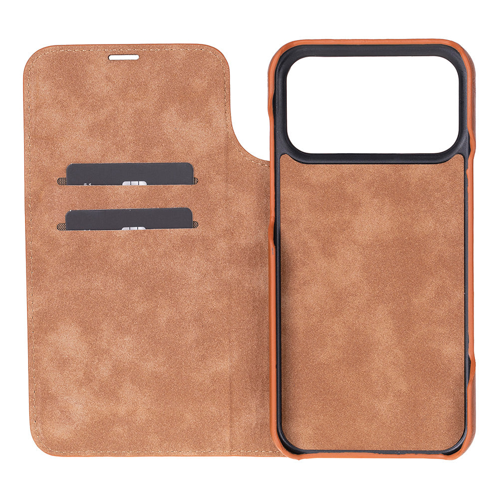 Kern Premium Leder-Folio-Hülle für iPhone 17 Pro Max