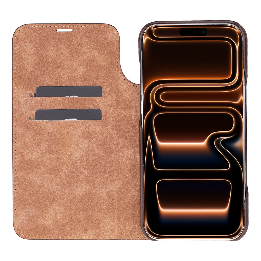 Kern Premium Leather Folio Case for iPhone 17 Pro