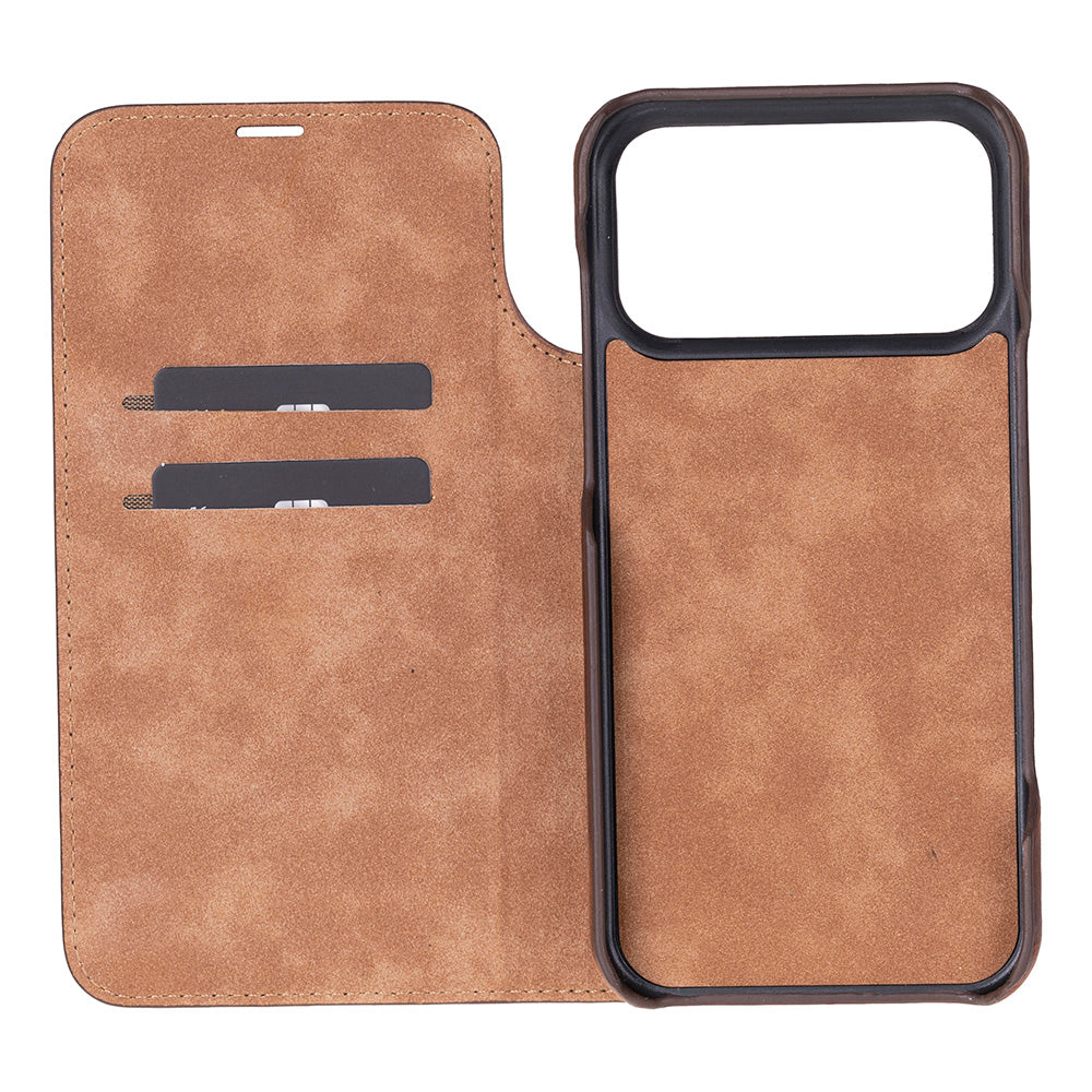 Kern Premium Leder-Folio-Hülle für iPhone 17 Pro