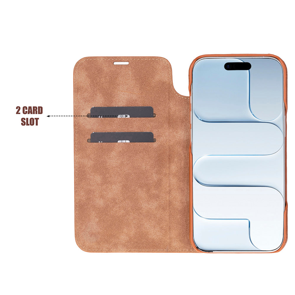 Kern Premium Leather Folio Case for iPhone 17 Air