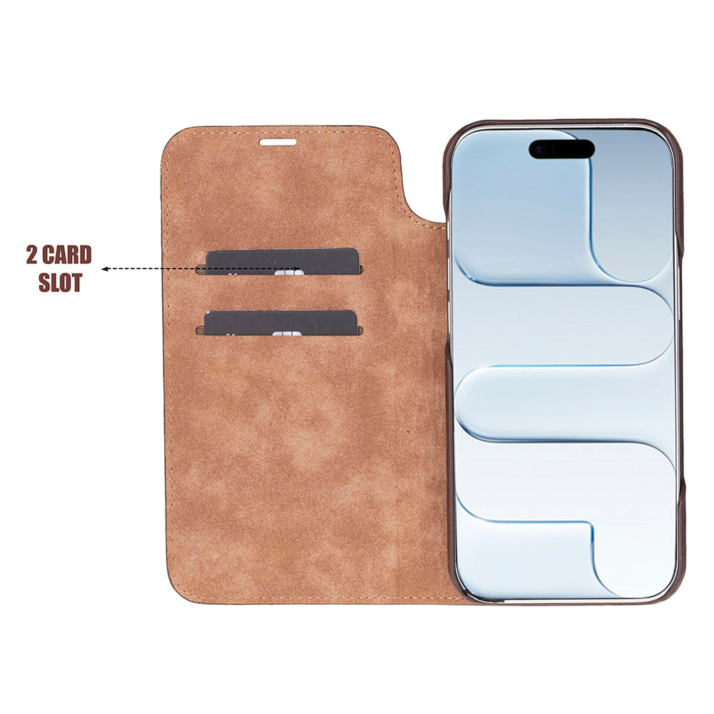 Kern Premium Leather Folio Case for iPhone 17 Air