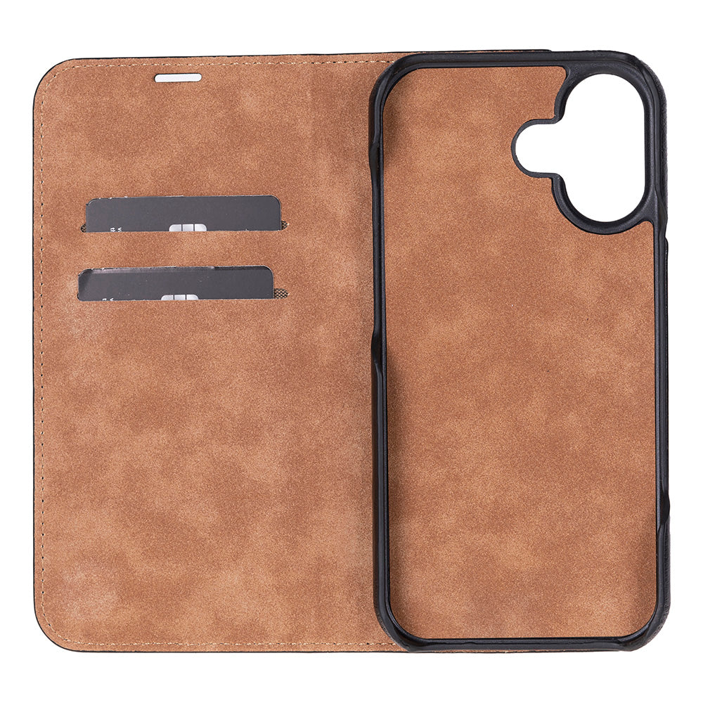 Kern Premium Leather Folio Case for iPhone 17