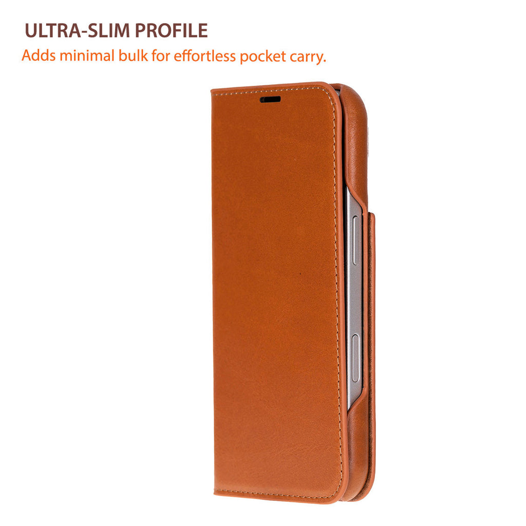 Kern Premium Leather Folio Case for iPhone 17