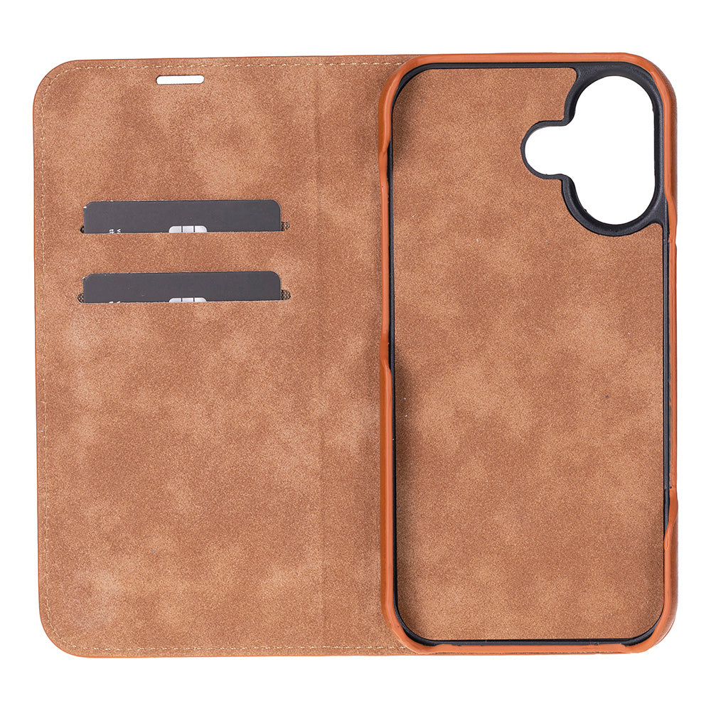 Kern Premium Leather Folio Case for iPhone 17