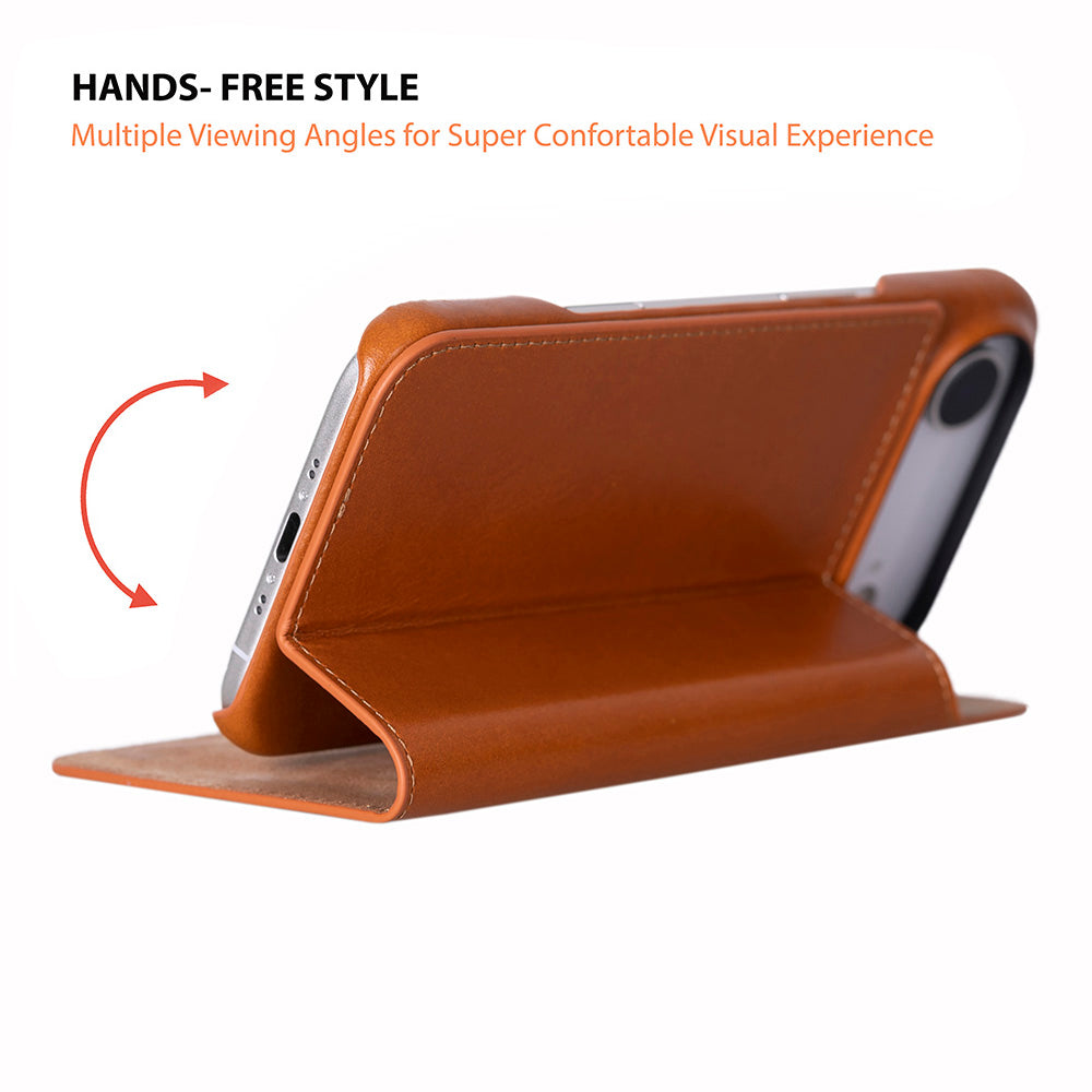 Kern Premium Leather Folio Case for iPhone 17 Air