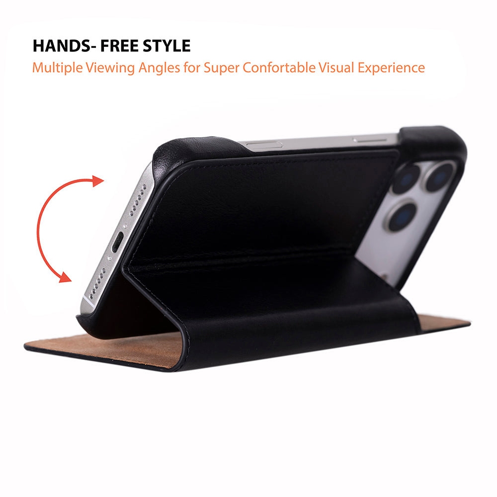 Kern Premium Leather Folio Case for iPhone 17 Pro Max