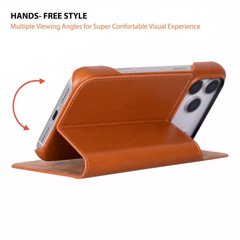 Kern Premium Leather Folio Case for iPhone 17 Pro Max