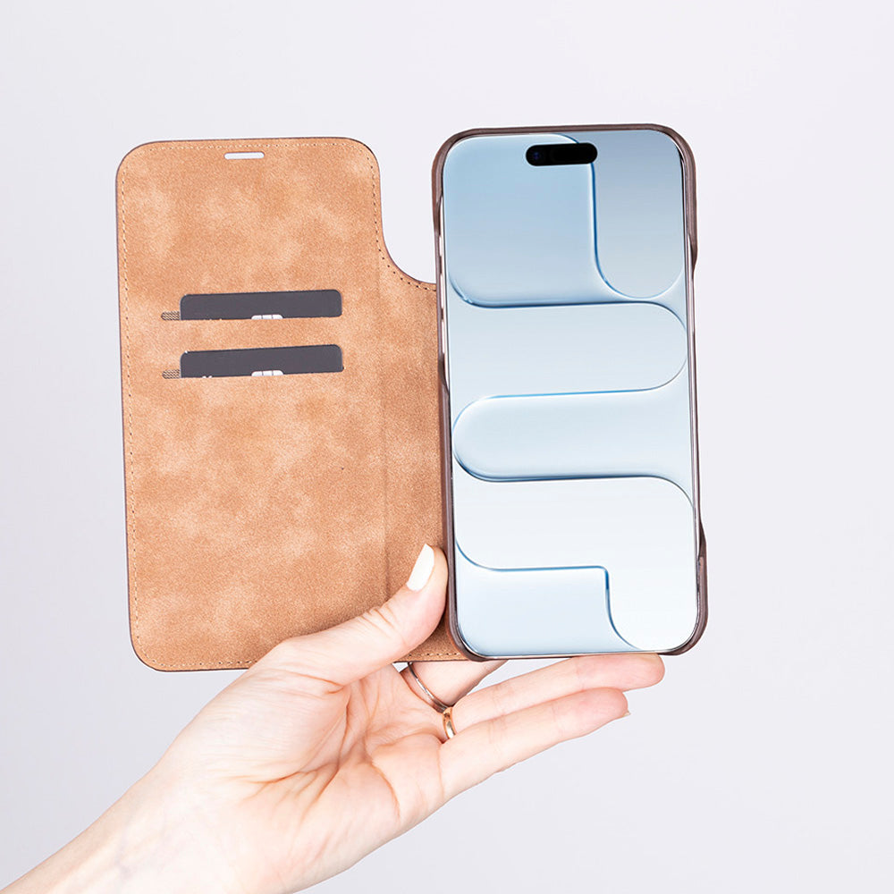 Kern Premium Leather Folio Case for iPhone 17 Air