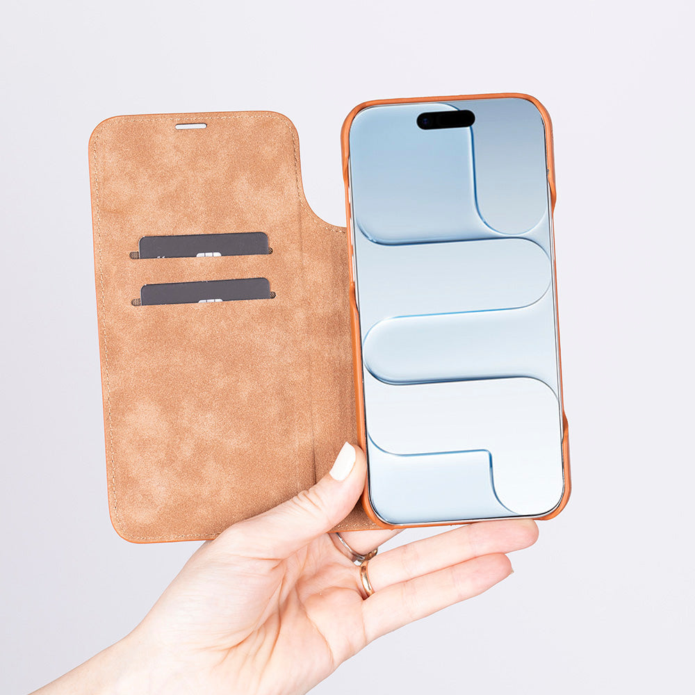 Kern Premium Leather Folio Case for iPhone 17 Air