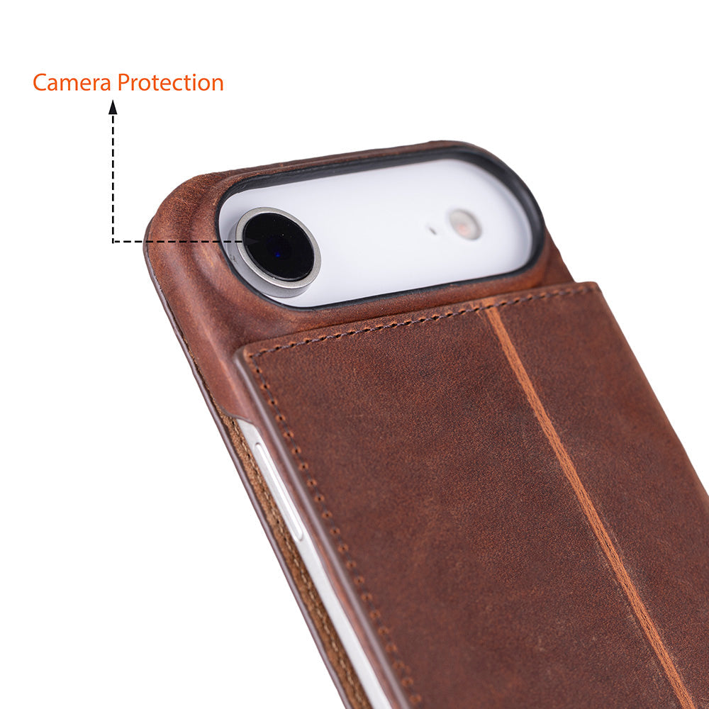Kern Premium Leather Folio Case for iPhone 17 Air