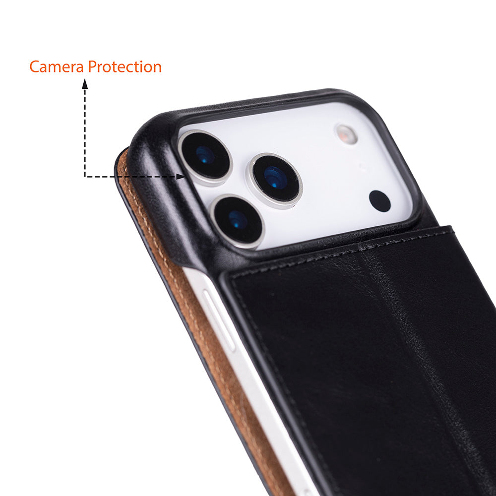 Kern Premium Leder-Folio-Hülle für iPhone 17 Pro Max