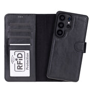 Magic Samsung Galaxy S26 Ultra Detachable Leather Wallet Case