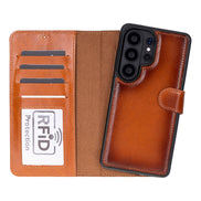 Magic Samsung Galaxy S26 Ultra Detachable Leather Wallet Case