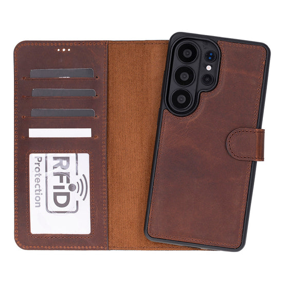 Magic Samsung Galaxy S26 Ultra Detachable Leather Wallet Case