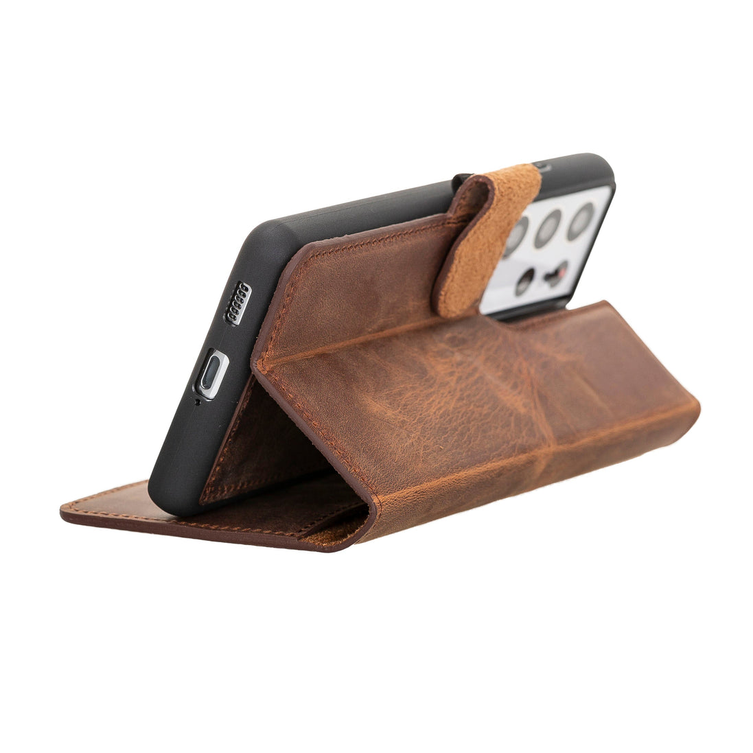 Abnehmbare Lederhülle für Samsung Galaxy S21 Serie / MW