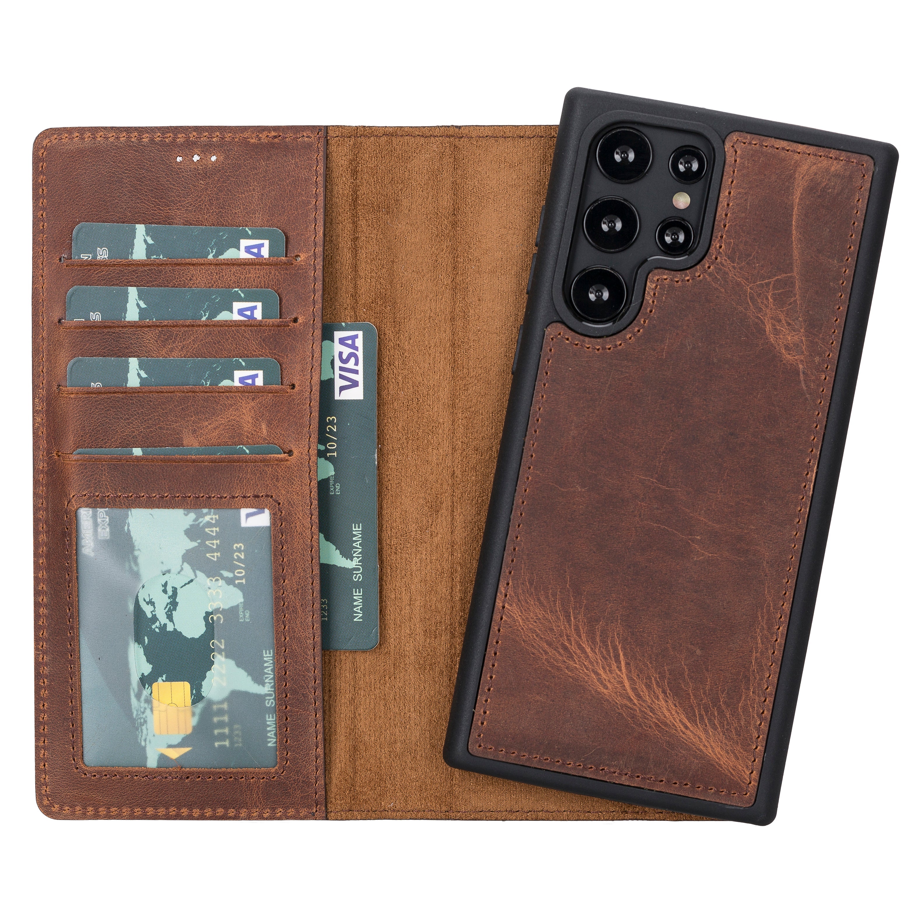Samsung Galaxy S22 Serie Leder-Wallet-Hüllen RFID - MW