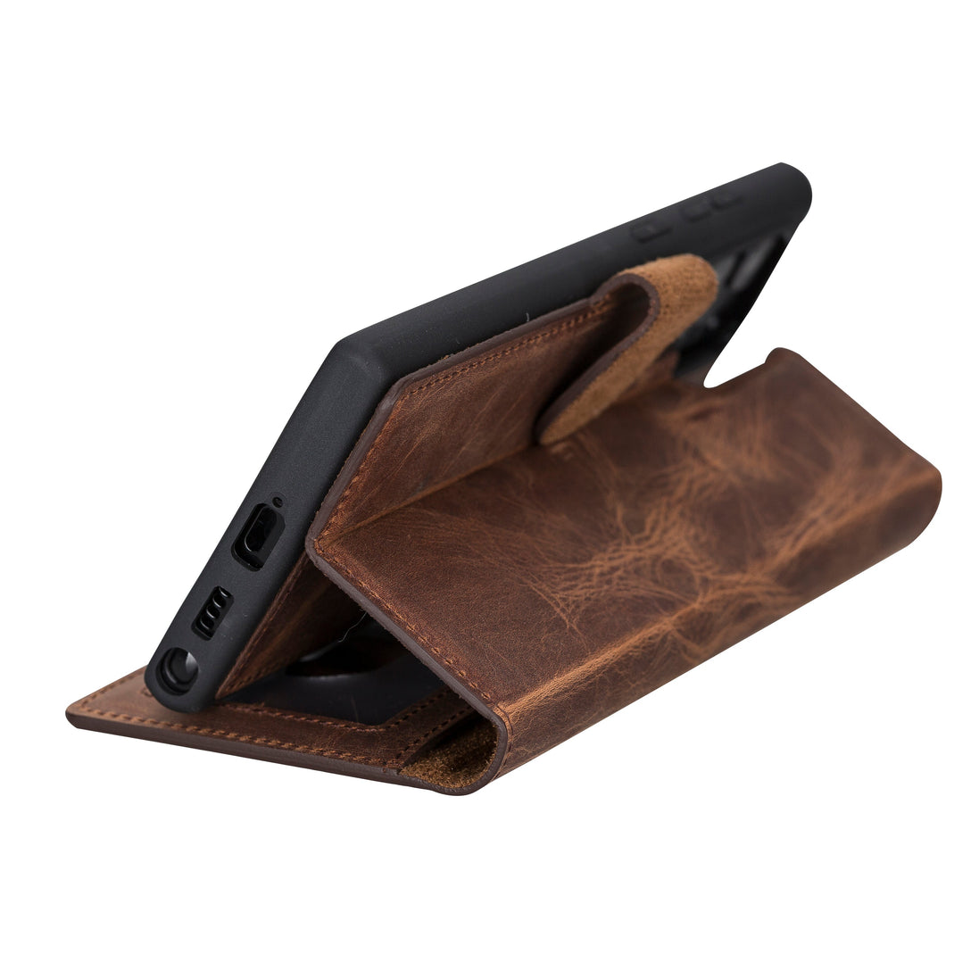 Samsung S23 Serie Abnehmbare Magic Wallet-Hülle aus Leder