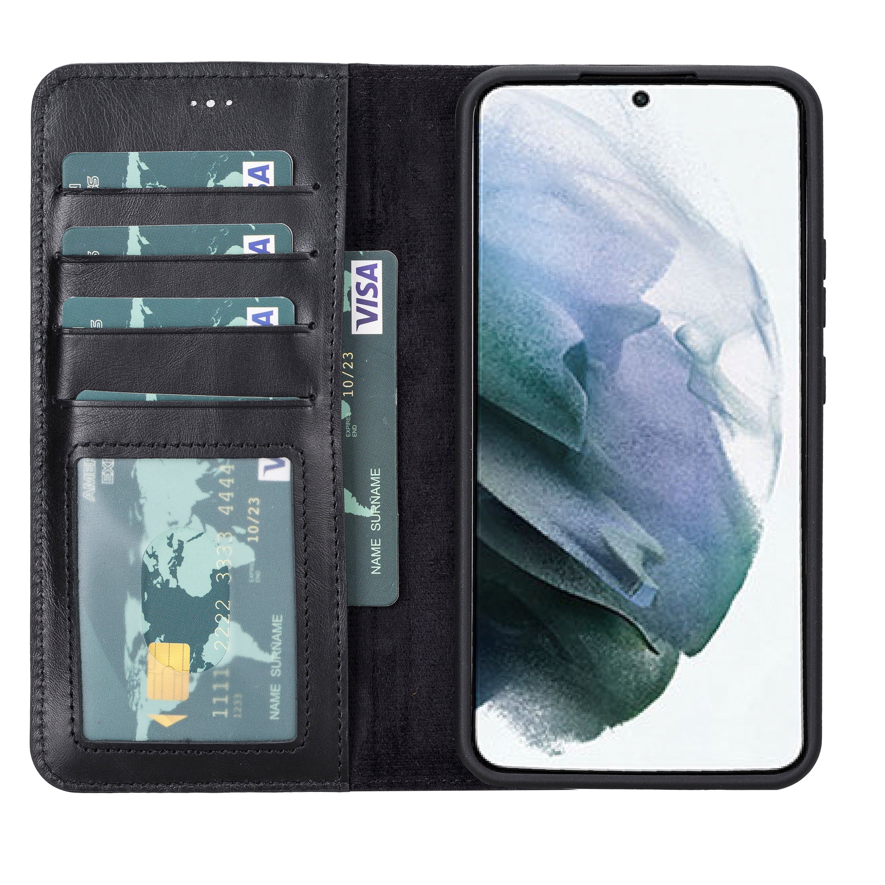 Samsung Galaxy S22 Serie Leder-Wallet-Hüllen RFID - MW