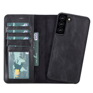 Samsung S23 Serie Abnehmbare Magic Wallet-Hülle aus Leder