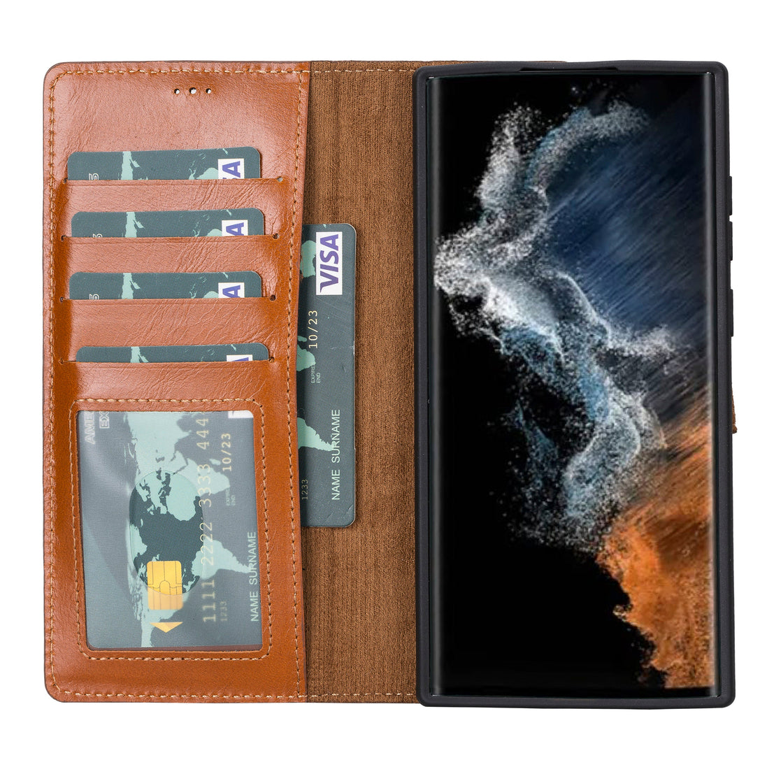 Samsung Galaxy S22 Serie Leder-Wallet-Hüllen RFID - MW