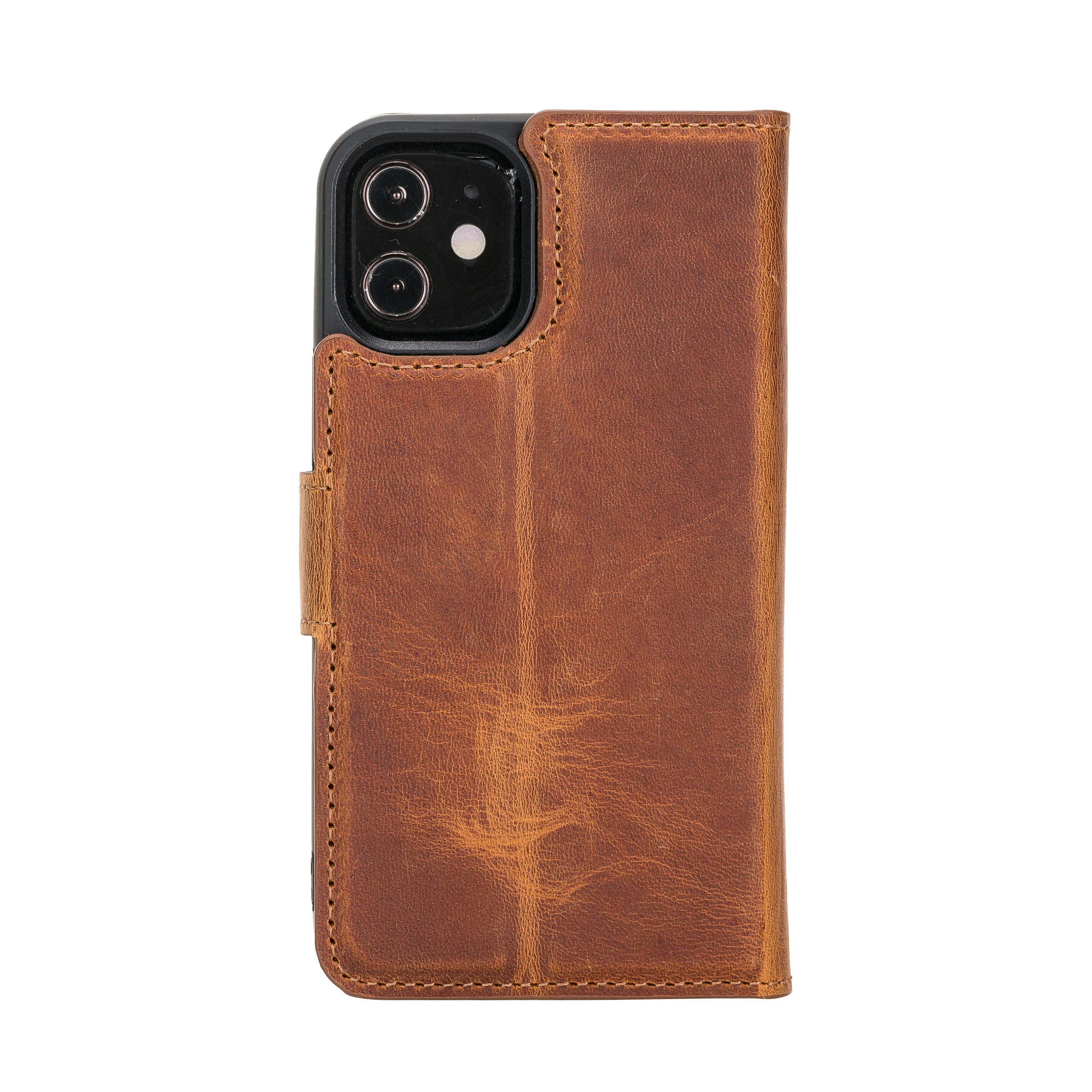 Liluri iPhone 12 Mini abnehmbare Leder-Geldbörsenhülle