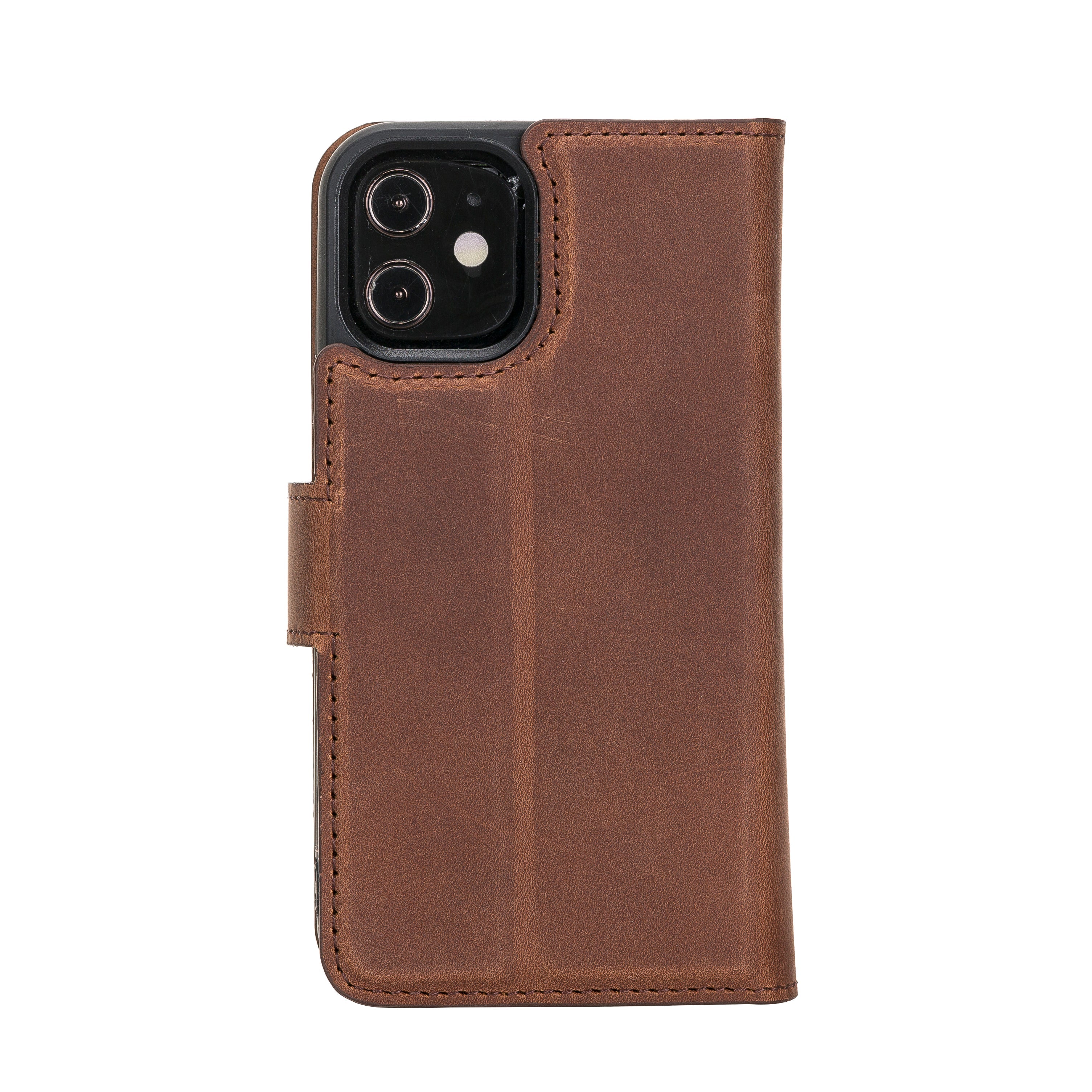 Liluri iPhone 12 Mini abnehmbare Leder-Geldbörsenhülle