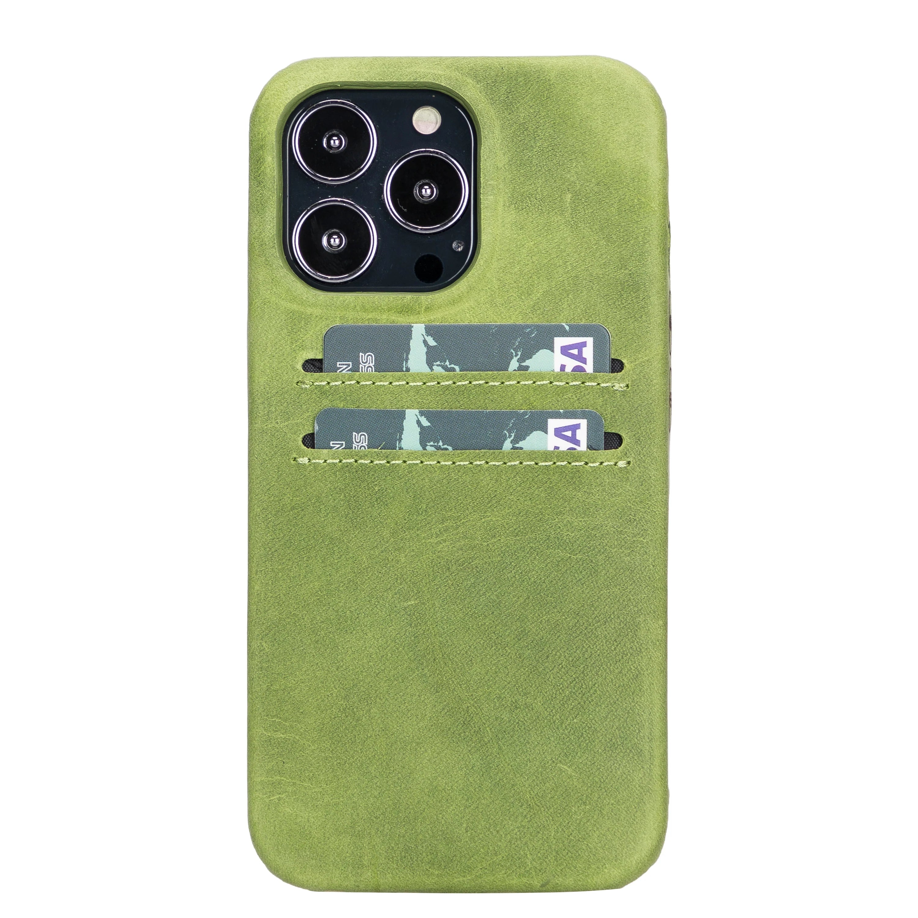 Rock Cover I Phone 13 Pro Leather Case With Card Holder