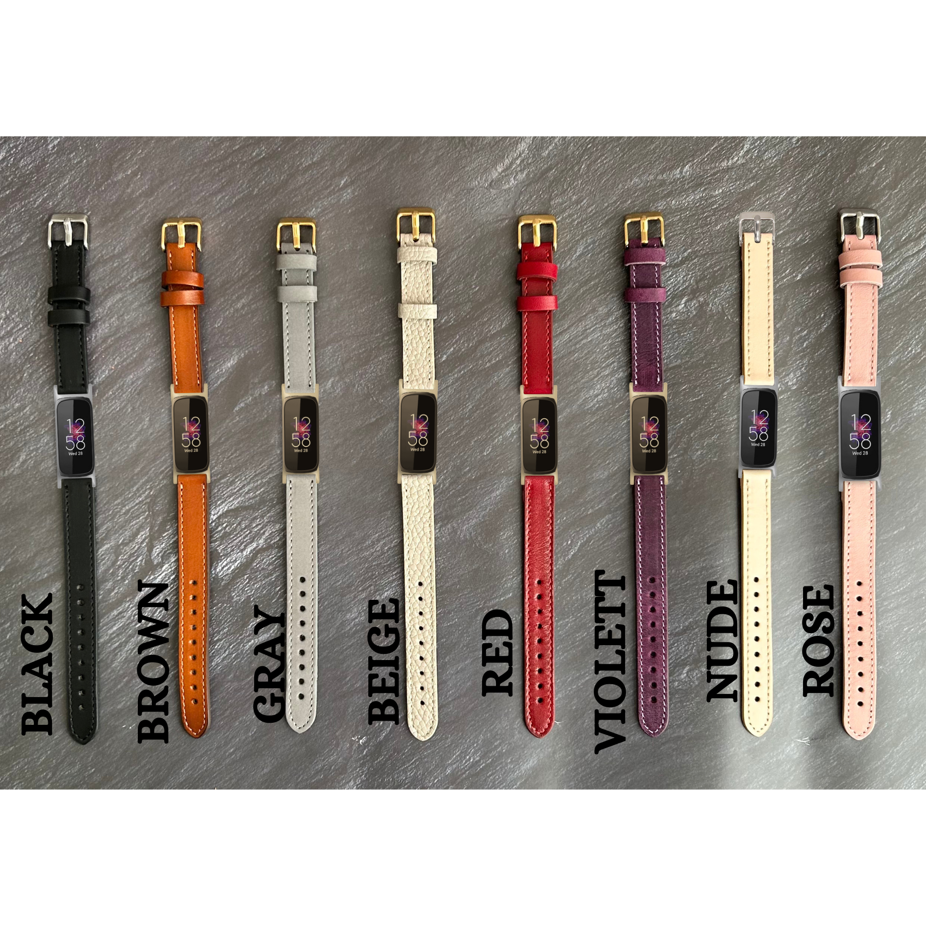 Ferro-Lederarmbänder für Fitbit Inspire Uhren