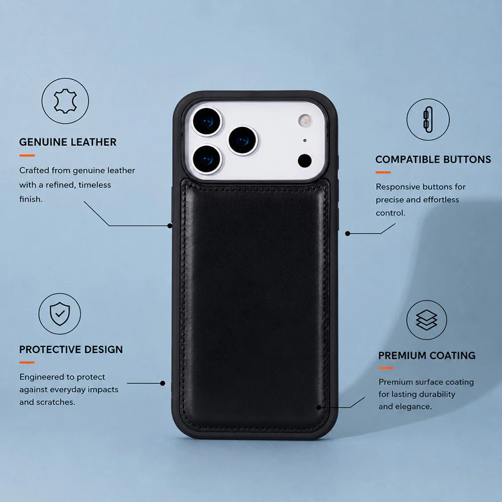 Flex Cover I Phone 17 Pro Leather Case