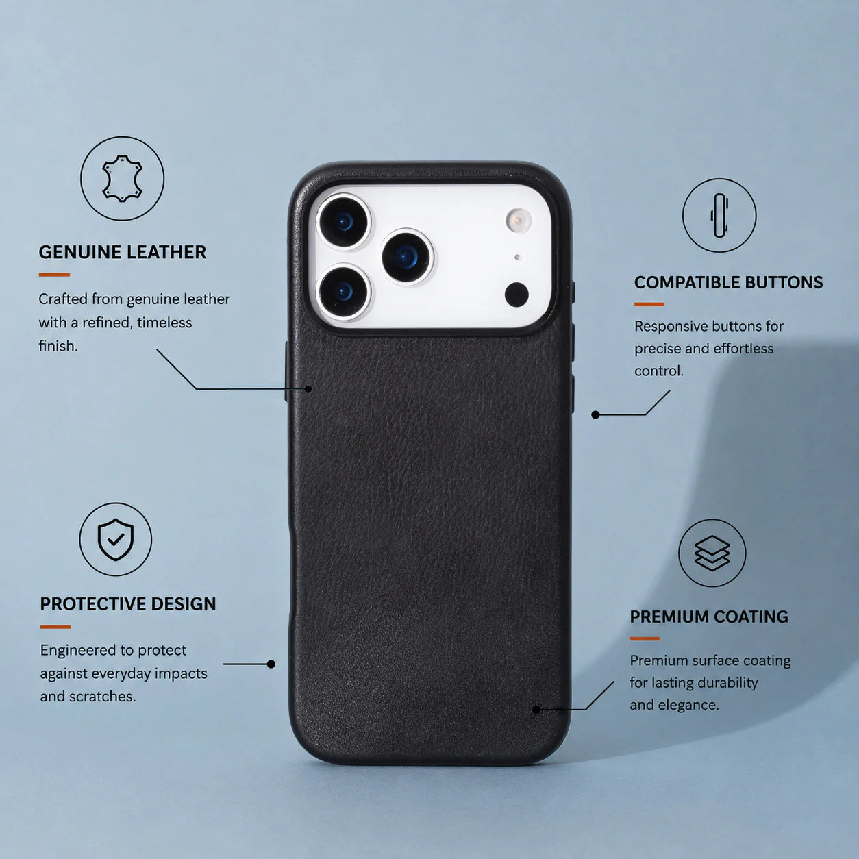 Prestige I Phone 17 Pro Max Leather Case
