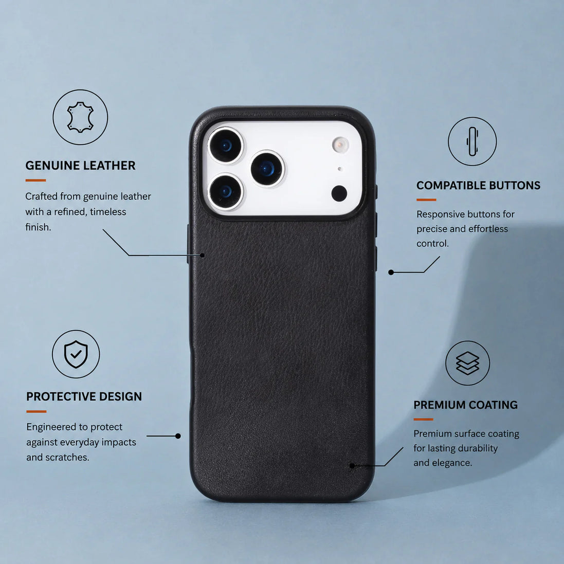 Prestige I Phone 17 Pro Leather Case