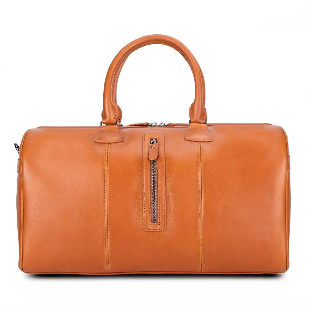 Dolly Handcrafted Leather Duffle Bag | Full Grain Leather Weekender Travel Bag